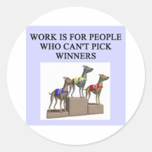 dog racing proverb sticker