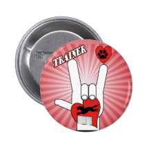 DOG TRAINER - LOVE SIGN ASL PIN