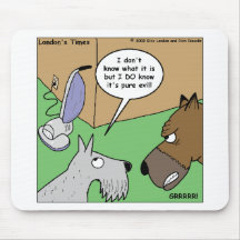 Dog VS. Vacuum Cleaner Funny Gifts & Collectibles Mouse Pads