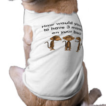Dog with monkies dog clothing