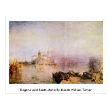 Dogana And Santa Maria By Joseph William Turner Postcards