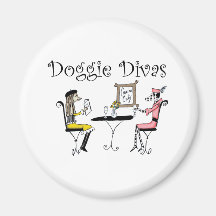 Doggie Divas Fridge Magnets