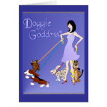 Doggie Goddess PosterP Greeting Cards