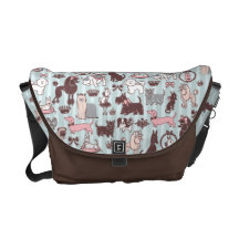Doggy Boudoir Messenger Bag by Fluff