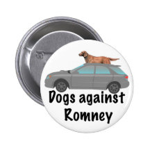 Dogs against Romney Buttons