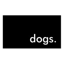 dogs. business cards