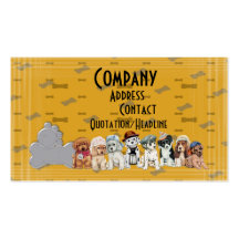 dogs life business card