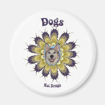 Dogs Not Drugs Magnet