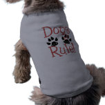 Dogs Rule Pawprint Tees Doggie Tshirt
