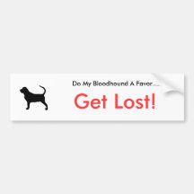 Dogsilhouette-bloodhound-t, Do My Bloodhound A ... Bumper Stickers