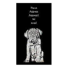 Dogue de Bordeaux business card