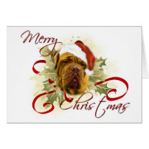 Dogue de Bordeaux Christmas Cards