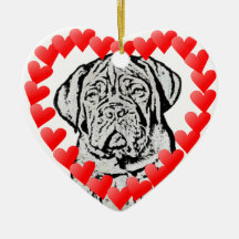 Dogue de Bordeaux puppy ornament