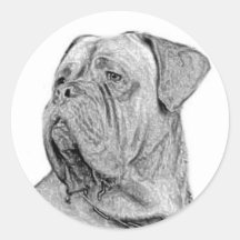 Dogue de Bordeaux small stickers