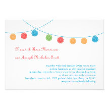 Doily Garland Wedding Invitation