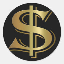 Dollar Sign Stickers