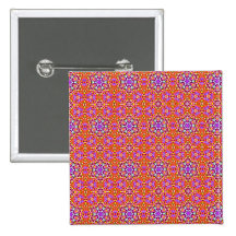 Dolly Mixtures Candy Fractal Art Pattern Pinback Buttons