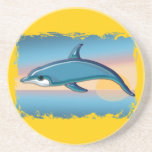 Dolphin at Sunrise Beverage Coasters