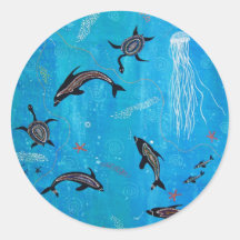 Dolphin Dreaming Stickers
