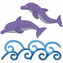 Dolphin Lover Embroidered Tees Polo