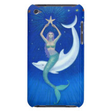Dolphin Moon Mermaid iPod Touch Case