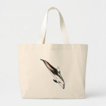 Dolphin Watercolor Beach Bag