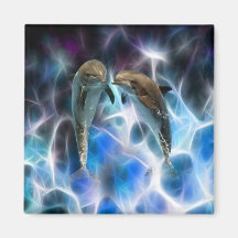 Dolphins and fractal crystals magnets