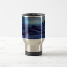 Dolphins fun and play coffee mug