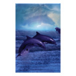 Dolphins fun and play stationery design