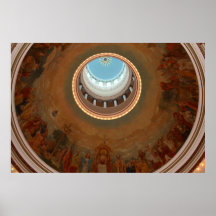 Dome of Notre Dame De Chicago Catholic Church Print