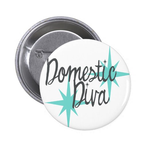Domestic Diva Hottie retro flair Pins