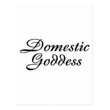 Domestic Goddess Post Card