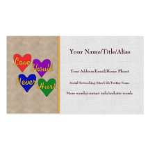 Domestic Violence Awareness Business Card