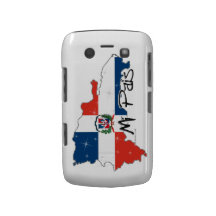 Dominica republic flags blackberry case