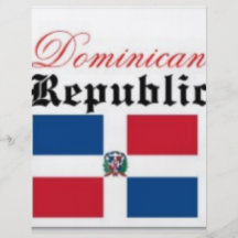 Dominican Republic Flag Gear Flyer Design