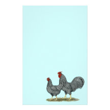 Dominique Chickens Personalized Stationery