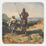 Don Quixote and Sancho Sticker