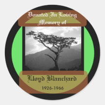 Donated in Memory of Stickers