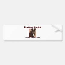 Donkey Addict Bumper Stickers