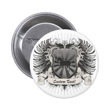 Donkey Crest Pinback Button