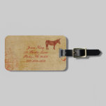 Donkey Silhouette  Luggage Tag luggage tags