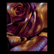 Donnybrook Rose Abstract Art posters