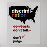 Don't ask. Don't tell. Don't judge Poster