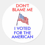 DON'T BLAME ME (Sheet of 6 stickers)