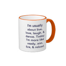 Don't dance, shoot mug