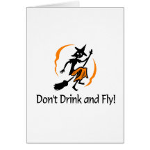 Dont Drink And Fly Witch Cards