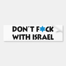 Don't F*ck With Israel Bumper Stickers
