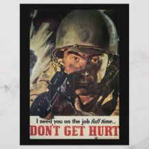 Don't Get Hurt World War 2 Flyers