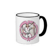Don't Let Cancer Steal 2nd Base Breast Cancer Mugs