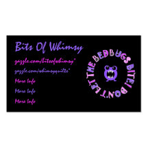 Don't Let The Bedbugs Bite! Business Card